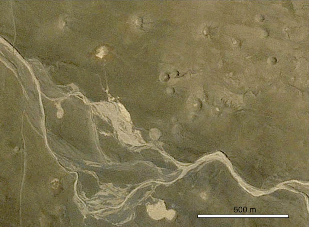 cráteres del grupo NNE 1 Quillagua Google Earth