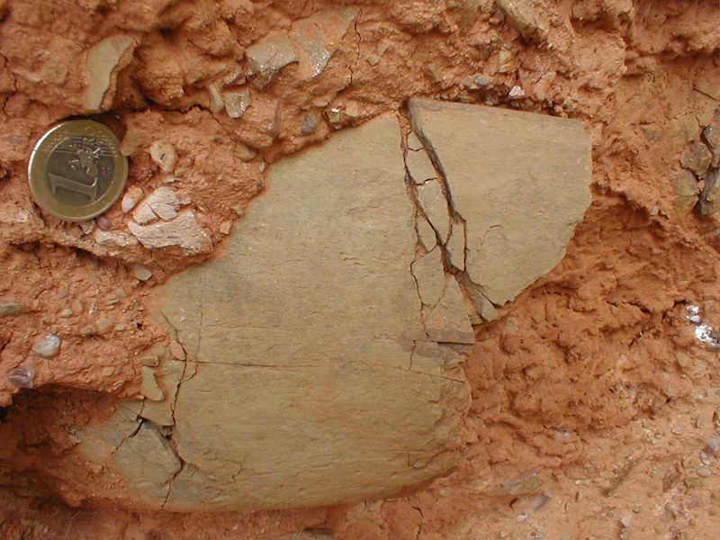 clasto fracturado, Daroca, impacto de Azuara